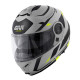 Givi helmet x.21 evo number - щелепний шолом з козирком - матовий сірий з графікою розмір xl / 61
