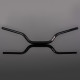 Руль renthal 1.1/8 дюйма (28.6 мм) street fatbar кермо adventure high color black