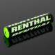 Губка на кермо renthal sx pad (240 мм), колір чорний/зелений/білий з логотипом renthal
