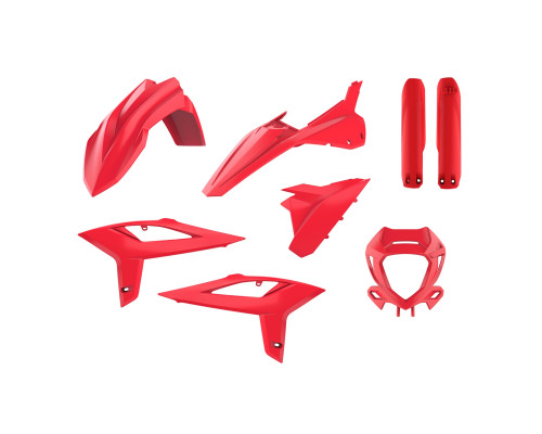 Polisport full kit beta rr 2t/4t '20-'22 кришка ліхтаря (8667300004) та кришка амортизатора (8399100001) червоний