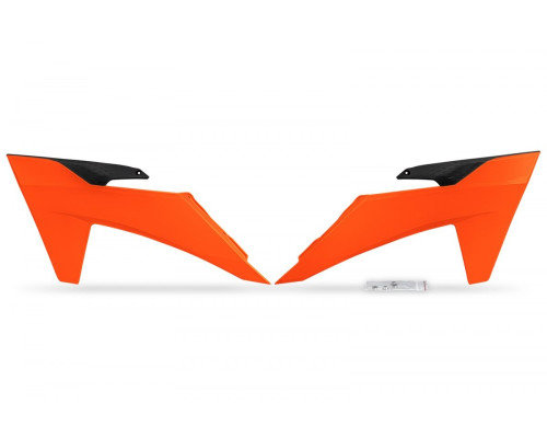 Заглушки радіаторів UFO ktm sx/sxf(sx-f) 125/250/300/350/450f 2023 колір fluoресцентний помаранчевий