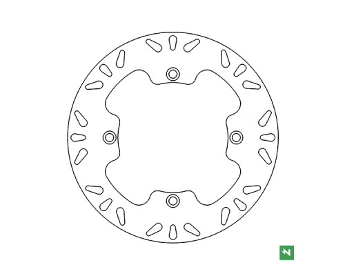 Гальмівний диск newfren передний HONDA xrv 750 (90-03) (276x144x4) (4x10,5mm)