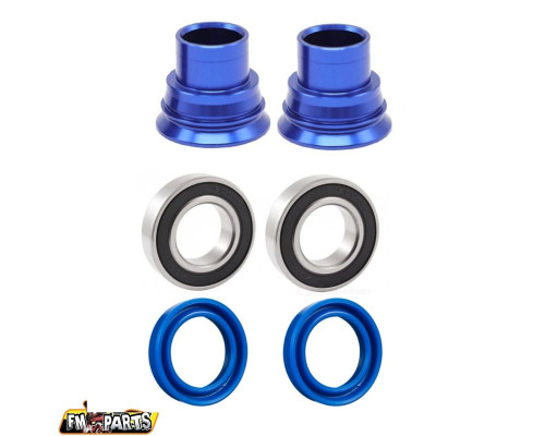 Підшипники задніх коліс fm-parts з уплотненнями та втулками ktm / husqvarna / gas gas '03-'23 blue