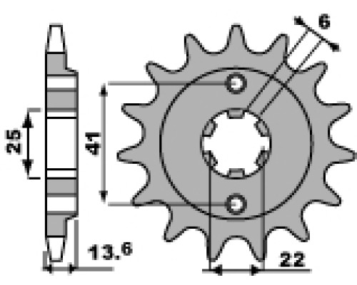 Pbr передня зірочка 293 15 18nc honda xl 600v transalp (87-88) (jtf293.15) (ланцюг 525)