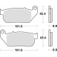 Тормозні колодки trw lucas kh381 sinter street harley-davidson xl 883 03-15, xl 1200 04-13, передні