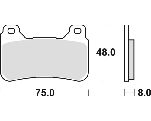 Тормозні колодки trw lucas kh390 sinter street honda cbr 600 rr 05-16, cbr 1000 fireblade 04-16 передні