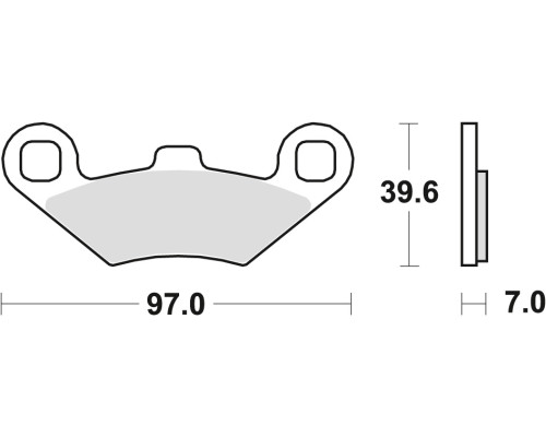 Тормозні колодки trw lucas kh159 sinter offroad polaris sportsman 400 98-, scrambler 500 01-10, sportsman 700 / 800 07-09, передні / задні (акція)