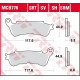Тормозні колодки trw lucas kh388 organic honda cbf 500 04-08, cbf 600 04-15, nt 700 v 06-13, xl 700 v 08-13, xl 1000 v 04-13, suzuki burgman 125 07-13, передні