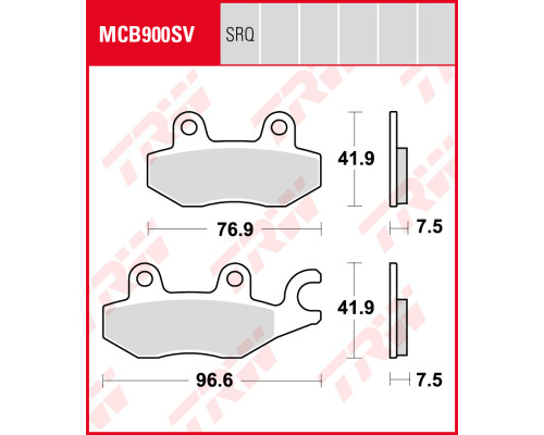 Тормозні колодки trw lucas kh197 kawasaki 250 r ninja / 400 ninja 18-19, z 400 19-, передні (акція)