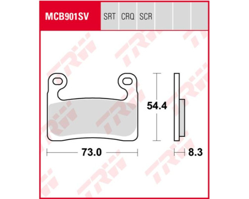 Тормозні колодки trw lucas kh724 sinter street bmw r 1250 gs adventure 19-21, bmw r 1250 gs 19-21, bmw r 1250 rt 19-21, bmw s 1000 rr 19-21 передні