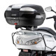 Kappa, Стелаж для центрального кофра, YAMAHA MajesЗАДНІ400 (04-14), з пластиною Monokey, чорний