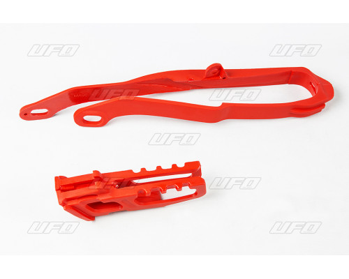 Повзунок UFO set (ho03671070) + направляюча ланцюг (ho04623070) HONDA cr 125/250 '07 red