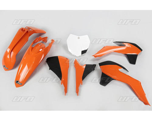 Набір пластикових UFO ktm sx/sxf '13-'15, sx 250 '16, колір oem '13-'14 (помаранчевий/чорний/білий) (kt515e999) (kt515e999)