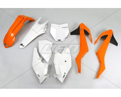 Набір пластикових деталей UFO ktm sx/sxf '16-'18 (крім sx 250 '16), колір oem '16 (помаранчевий/білий) (kt517e999) (kt517e999)