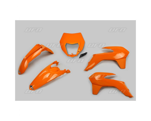 Набір пластиковий UFO ktm exc/excf '14-'16 з кришкою ліхтаря помаранчевий (kt524e127)