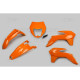 Набір пластиковий UFO ktm exc/excf '14-'16 з кришкою ліхтаря помаранчевий (kt524e127)