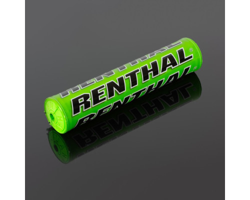 Губка на кермо renthal sx pad (240 мм) зеленого кольору з логотипом renthal