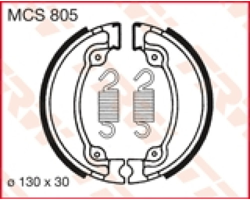 Колодки гальмівні trw lucas (130х30мм) (h318)