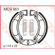 Колодки гальмівні trw lucas yamaha dt 50, dt 100, mx 100 (110x25mm) (y504) (акція)