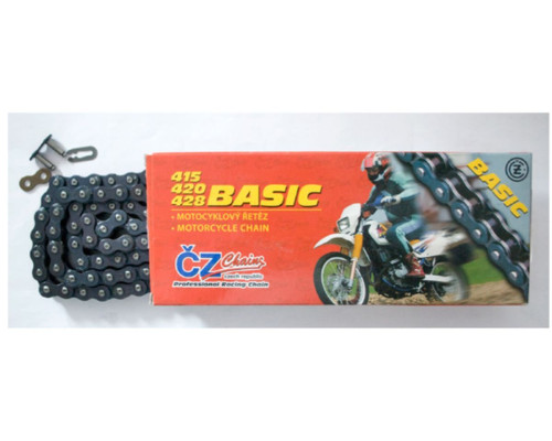 Ланцюг приводний cz 428 basic (428s) (140 ланк) (19,2 kn) + зажим