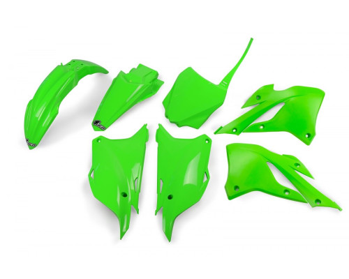 Набір пластикових UFO kawasaki kx 85 '22-'25, kx 112 '22-'25 колір oem (помаранчевий/білий)