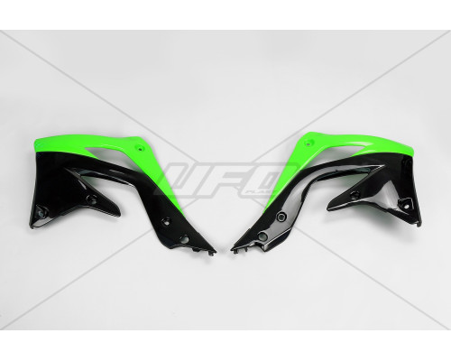 Ковпачки радіатора UFO kawasaki kxf 450 '12-'15 колір oem (зелений/чорний)