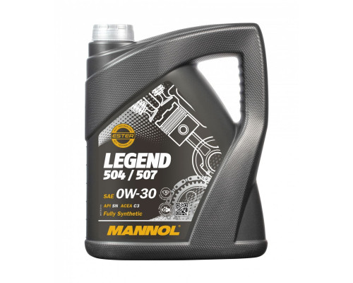 Mannol автомобільне моторне масло 0w30 legend 504/507 5 літрів (7730) (синтетика)