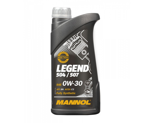 Mannol автомобільне моторне масло 0w30 legend 504/507 1 літр (7730) (синтетика)
