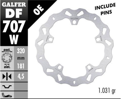 Galfer передний гальмівний диск bmw f 800r/s/st/gt '09-