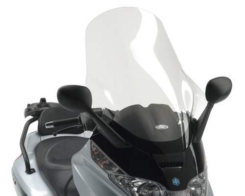 Лобове скло kappa piaggio x-evo 125/250/400 (07-11), x8 125/150/200/250/400 (04-10) 80x60см прозоре