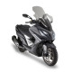 Лобове скло kymco xciting 400i (13-17), xciting s400i (18 - потрібен комплект d6112kitk) 85,5 x 66 см прозоре