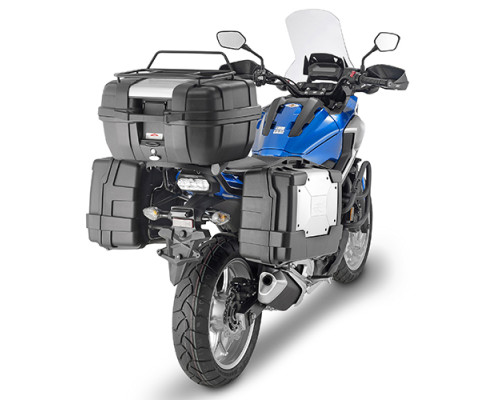 Kappa Стелаж Бічні футляри Monokey HONDA NC 750X/750S 2016-2020 Алюмінієвий Сріблястий