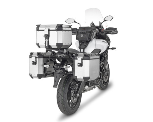 Kappa, Стелаж Бічні футляри Monokey, для Kawasaki Versys 650 (15-19), підходить для Monokey Retro-Fit K-Venture Alu та K'Mission Alu, Чорний