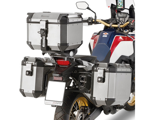 Kappa CRF 1000L Africa Twin Стійка для бокових кофрів Швидке встановлення Monokey Алюміній 2016-2017 Чорний