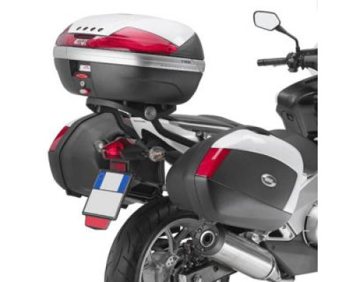 Kappa, Стелаж Бічні футляри Monokey Side, для HONDA Integra 700 (2012-2013), з монтажем KZ1109 або 1109KIT, чорний