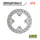 Ng гальмівний диск задній honda xr 650r 00-06 (240x105x4) (4x6.5mm)