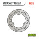 Ng задній гальмівний диск yamaha majesЗАДНІ250 00-08/ mbk / italjet (230x116x5) (3x8,5mm)