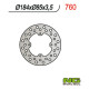 Ng гальмівний диск зад kawasaki, suzuki rm 80/85 (86-04) (184x85x3.5)