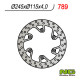Ng гальмівний диск задній yamaha yz 125/250 (02-18) yzf/wrf (02-18) suzuki rm 125/250 '88-'12 (245x115x4)(6x6,5mm)