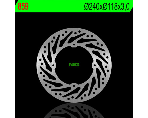 Ng передній гальмівний диск honda cr 125/250 92-94, xr 250/600/650 91-11 (240x118x3.0mm) (4x6.5mm)
