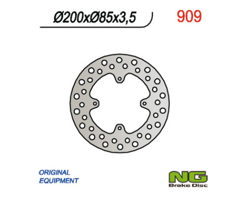 Ng задній гальмівний диск suzuki rm 85 '05-'20(6x6.5mm) (200x85x3.5)