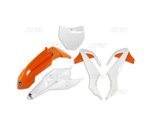 Пластиковий набір UFO ktm sx 65 '16-'23 колір oem '19 (помаранчевий/білий) (kt526e999w) (kt526e999w)