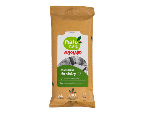 Серветки autoland natural skin (25 шт) (12)