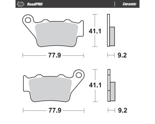 Гальмівні колодки moto-master kh208 / kh213 roadpro ceramic series