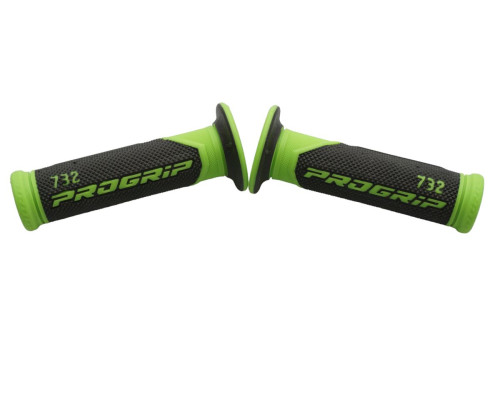 Progrip pg732 road (22+25мм, довжина 125мм) fluoресцентний сірий/зелений (двокомпонентний) (732-391) (732-391)