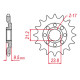 Grosskopf продаж зірочка передня 342 16 honda cr 250 '88-'08, crf 450 '02-'25, crf 250r '22-'25 (jtf284.16)