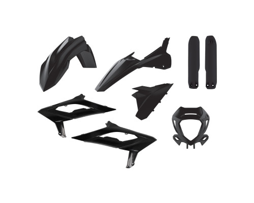 Polisport full kit beta rr 2t/4t '23-'24 кришка ліхтаря (8667300002) та кришка амортизатора (8399100003) чорний