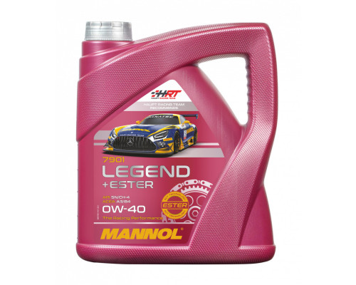 Mannol автомобільне моторне масло 0w40 legend+ester 4 літри (7901) (синтетичне)