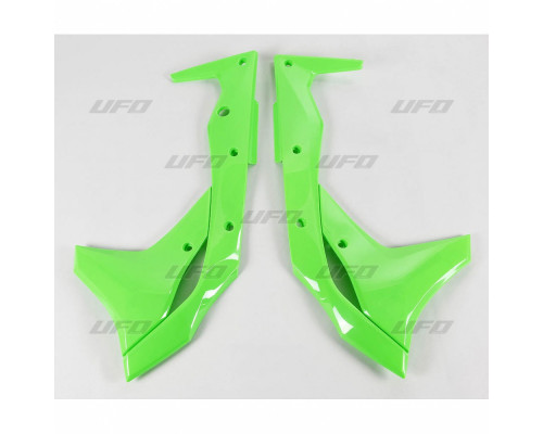 Радіаторні ковпачки UFO kawasaki kxf 250 '17-'20 fluo green