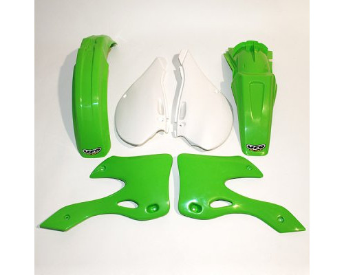 Комплект пластикових UFO kawasaki kx 125 / 250 '99-'02 колір oem (зелений/білий) (ka200e999) (ka200e999)